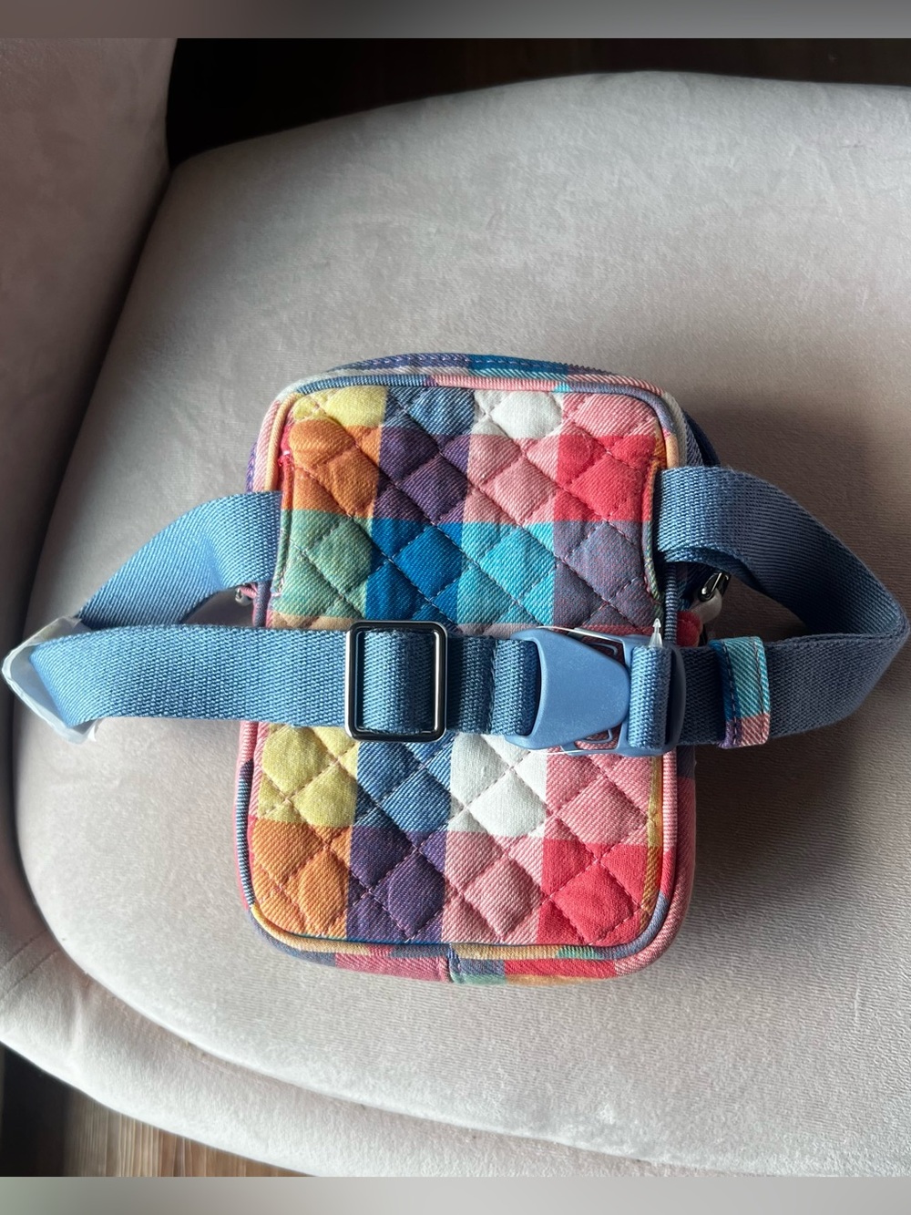 NWT Vera Bradley Tropics Plaid RFID Small Convertible Crossbody - Belt bag/purse - Picture 7 of 9